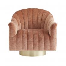 Arteriors Home 8138 - Springsteen Chair Dusty Rose Velvet Swivel