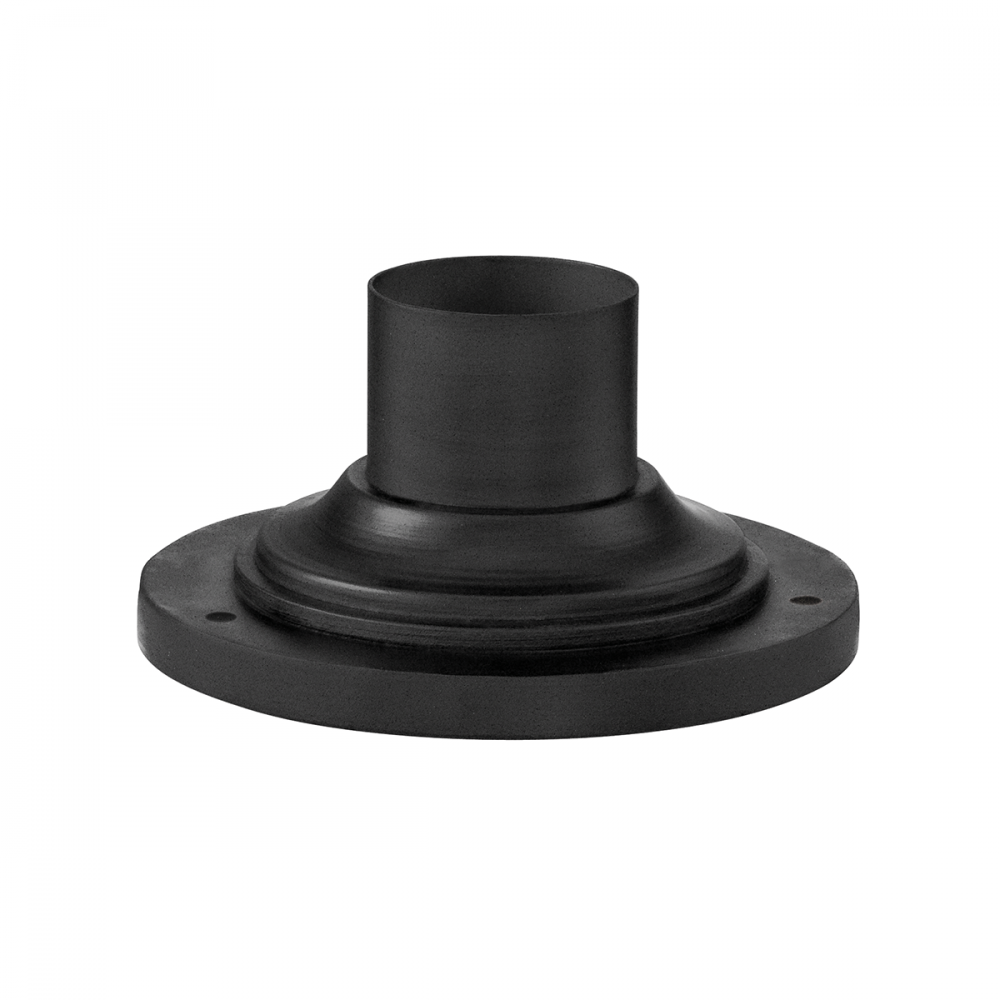 Textured Black Round Pier Mount