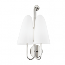 Hudson Valley 7172-PN - 2 LIGHT WALL SCONCE