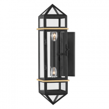 Hudson Valley 9002-AGB/BK - Bedford Hills Wall Sconce