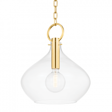 Hudson Valley BKO253-AGB - 1 LIGHT LARGE PENDANT