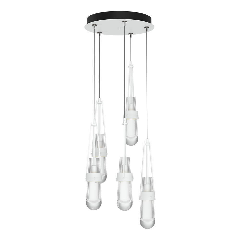 Link 5-Light Clear Glass Pendant