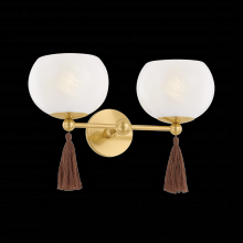 Mitzi by Hudson Valley Lighting H1039102-AGB - Niya Wall Sconce