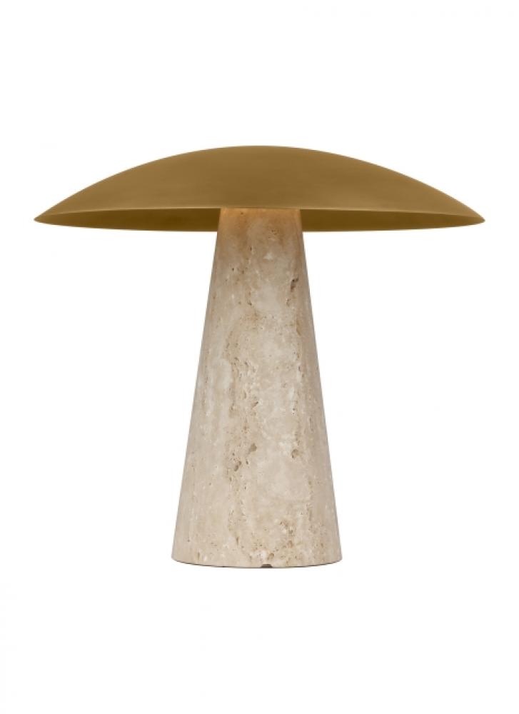 Aegis Medium Travertine Table Lamp