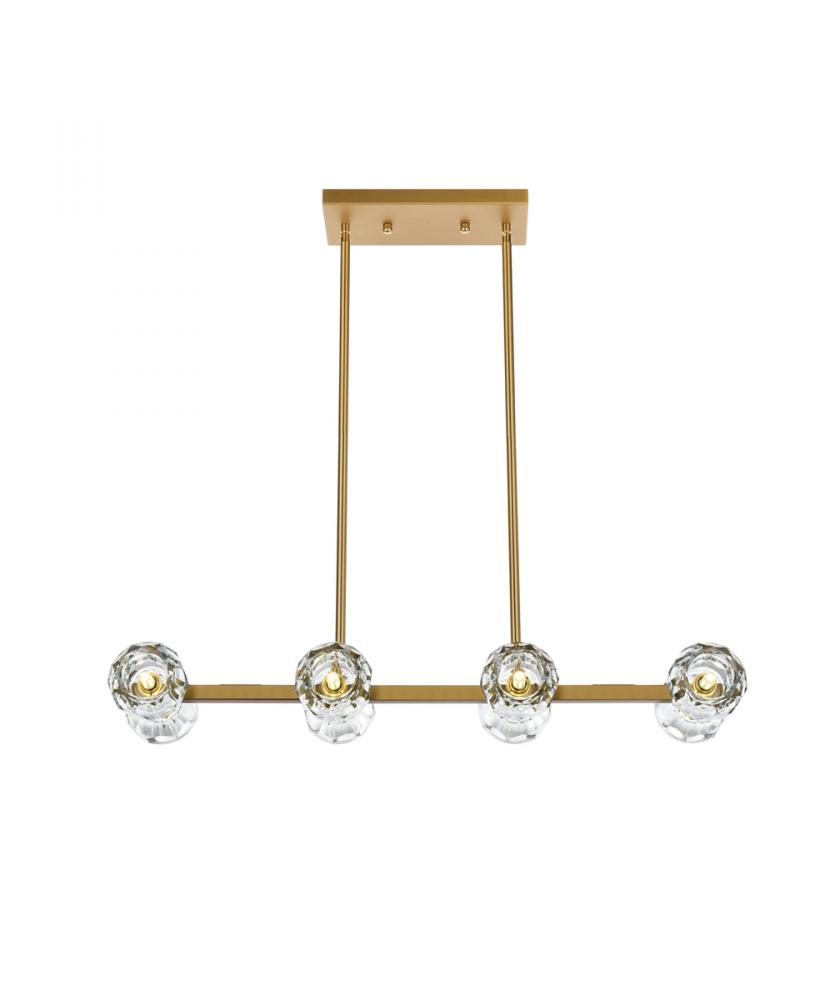 Eren 31 Inch Pendant Light in Satin Gold