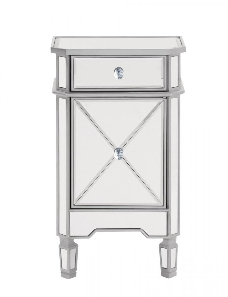 Vanity Table 42 in. x 18 in. x 31 in. in silver paint