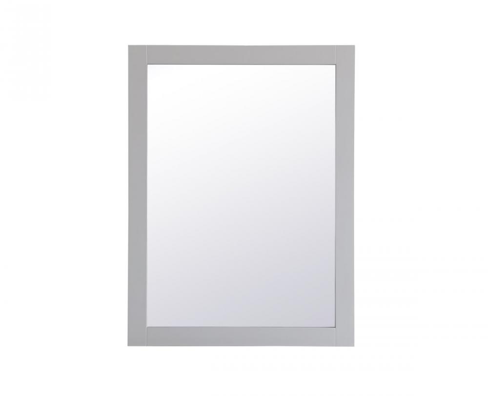 Aqua Rectangle Vanity Mirror 24 Inch in Grey