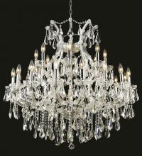 Elegant 2801D36C/RC - Maria Theresa 24 Light Chrome Chandelier Clear Royal Cut Crystal