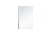 Elegant MR41828S - Metal Frame Rectangle Mirror 18x28 Inch in Silver