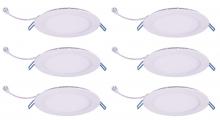 Elegant SMR61230K-6PK - 6" Slim Ceiling Light, 3000K, 120�, Cri90, Es, Etl, 12W, 65W Equivalent, 50000Hrs, Lm700,