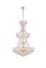 Elegant V1800G30C/RC - Primo 32 Light Chrome Chandelier Clear Royal Cut Crystal