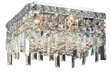 Elegant V2033F14C/RC - MaxIme 5 Light Chrome Flush Mount Clear Royal Cut Crystal