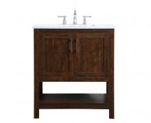 Elegant VF16030EX - 30 inch Single Bathroom Vanity in Espresso