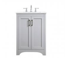 Elegant VF17024GR - 24 inch Single Bathroom Vanity in Grey