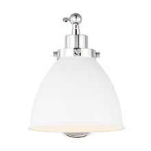 Visual Comfort & Co. Studio Collection CW1131MWTPN - Wellfleet Single Arm Dome Task Sconce