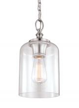 Visual Comfort & Co. Studio Collection P1310BS - Hounslow Clear Glass Mini Pendant