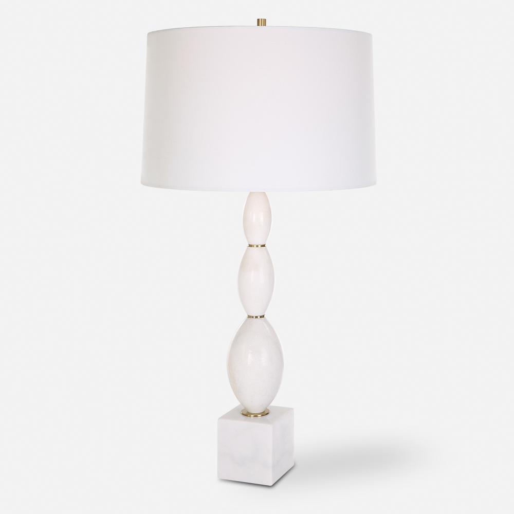 Regalia White Marble Table Lamp