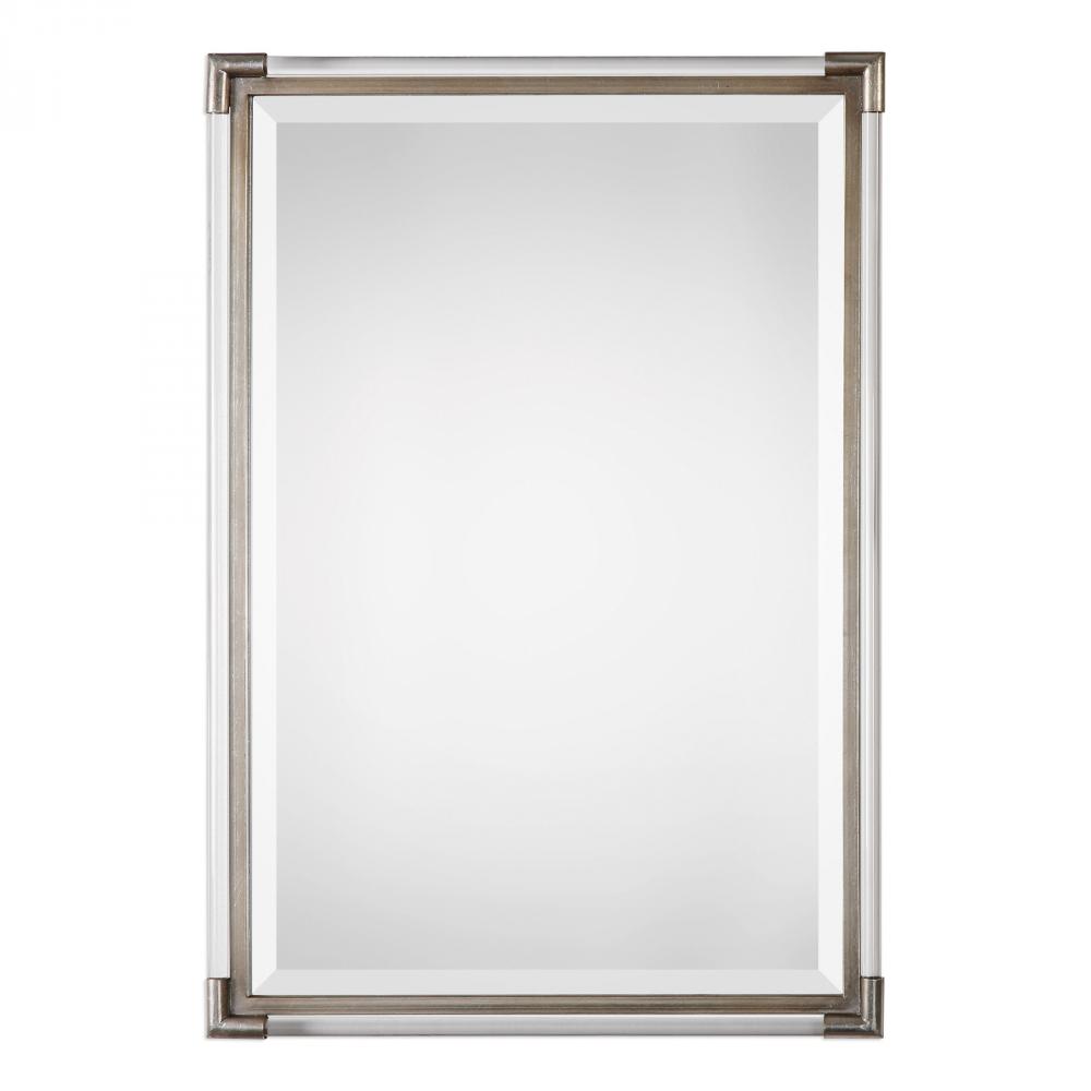 Mackai Metallic Silver Mirror