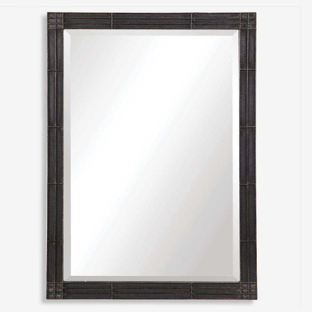 Gower Aged Black Vanity Mirror