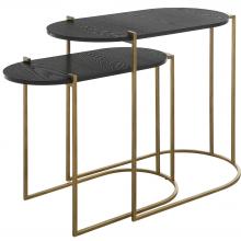 Uttermost 22882 - Aztec Wood Nesting Tables, Set/2