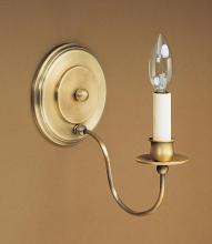 Northeast Lantern 120-AB-LT1 - Wall Sconce 1 J-Arm Antique Brass 1 Candelabra Socket