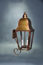 Northeast Lantern 6416-AB-LT2-CLR - Bracket Wall Fixture Bottom Scroll  Antique Brass Finish  2 Candelabra Sockets  Clear Glas