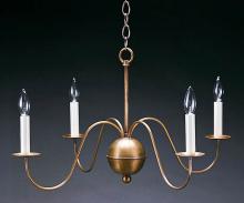 Northeast Lantern 949-AB-LT4 - Hanging S-Arms Antique Brass 4 Candelabra Sockets