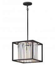 Hinkley 4554BK - Hinkley Lighting Giada Series 4554BK Convertible Pendant/Semi-Flush