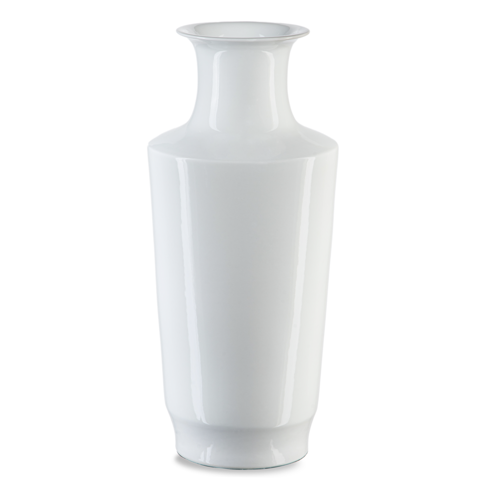 Imperial White Modern Shoulder Vase