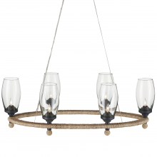 Currey 9000-1086 - Hightider Glass Oval Chandelier